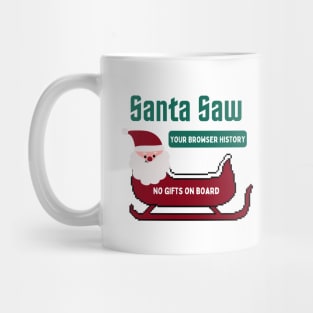 Santa saw your browser history Mug